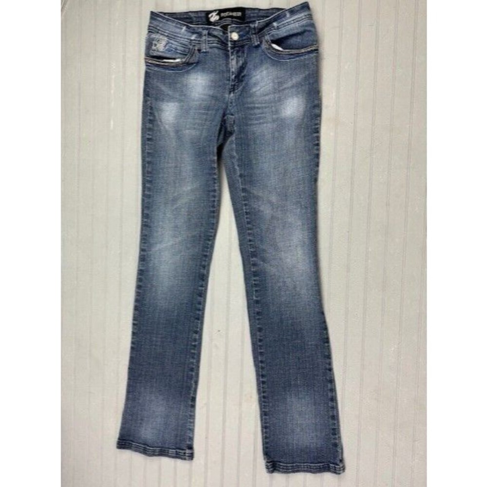 Rocawear Size 5 Womens Jeans Straight Low Rise Stetch Med Wash